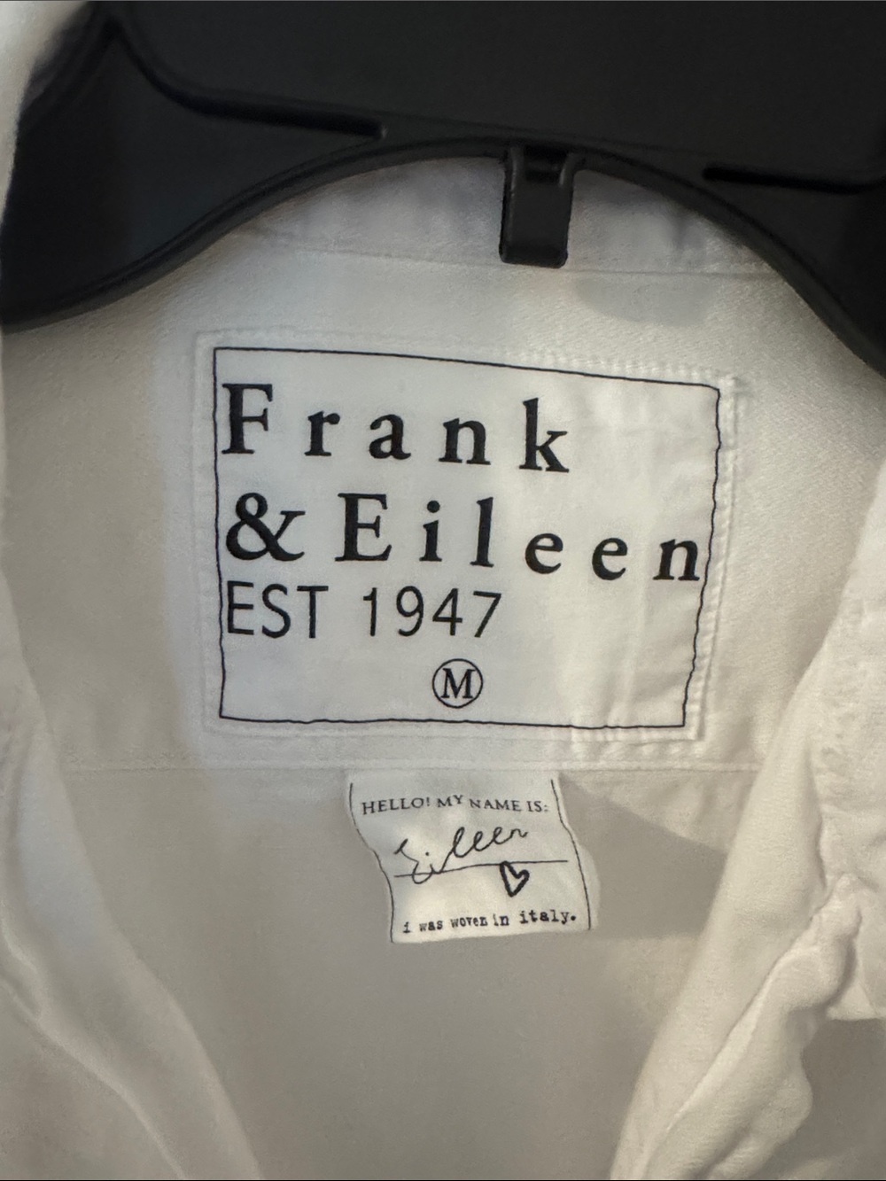 Frank & Eileen favorite denim white relaxed button up shirt M - Picture 4 of 5